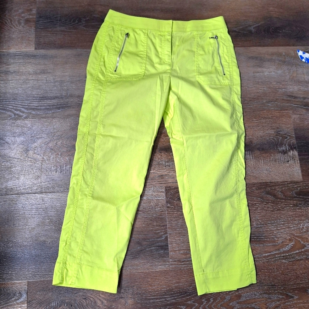 Zenergy by Chico's, "Lime" Cropped Capri, Size 00(2)#114073